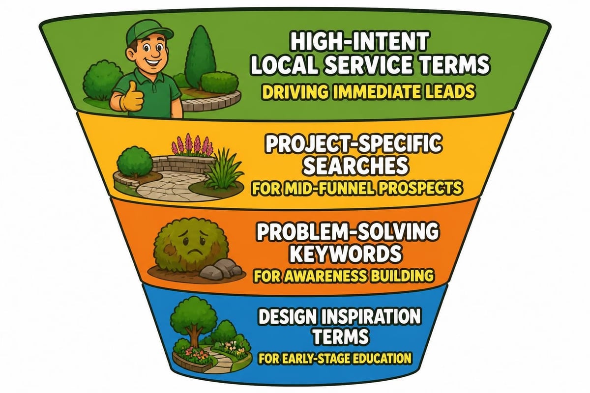 Landscape contractor keyword research strategy