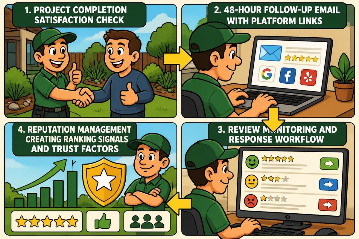 Customer review generation system for contractors