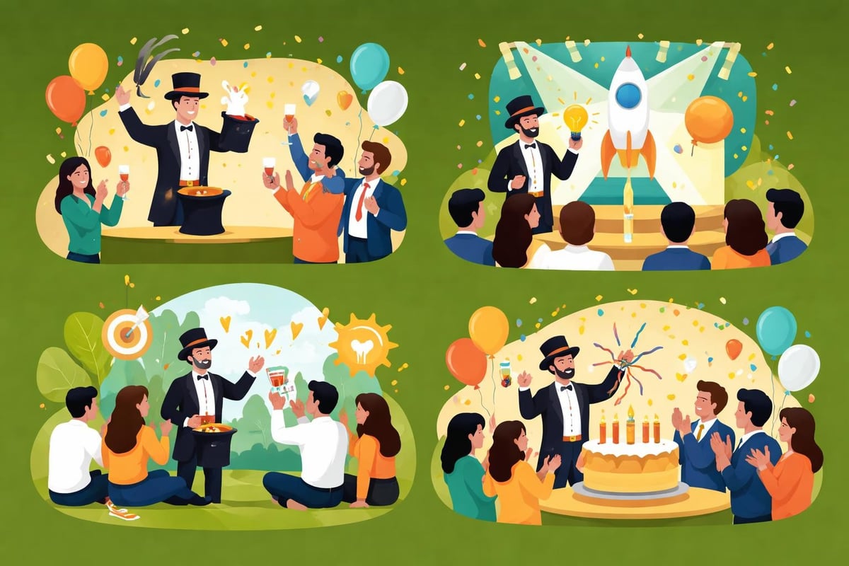 Magische Momente bei verschiedenen Firmenevents