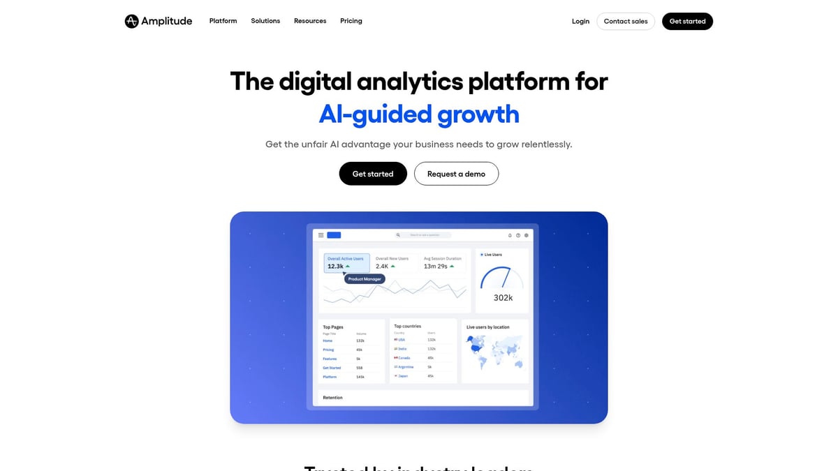 7 Top Free Analytics Tool Picks for Smarter Insights in 2025 - Amplitude – Customer Journey & Retention Analytics