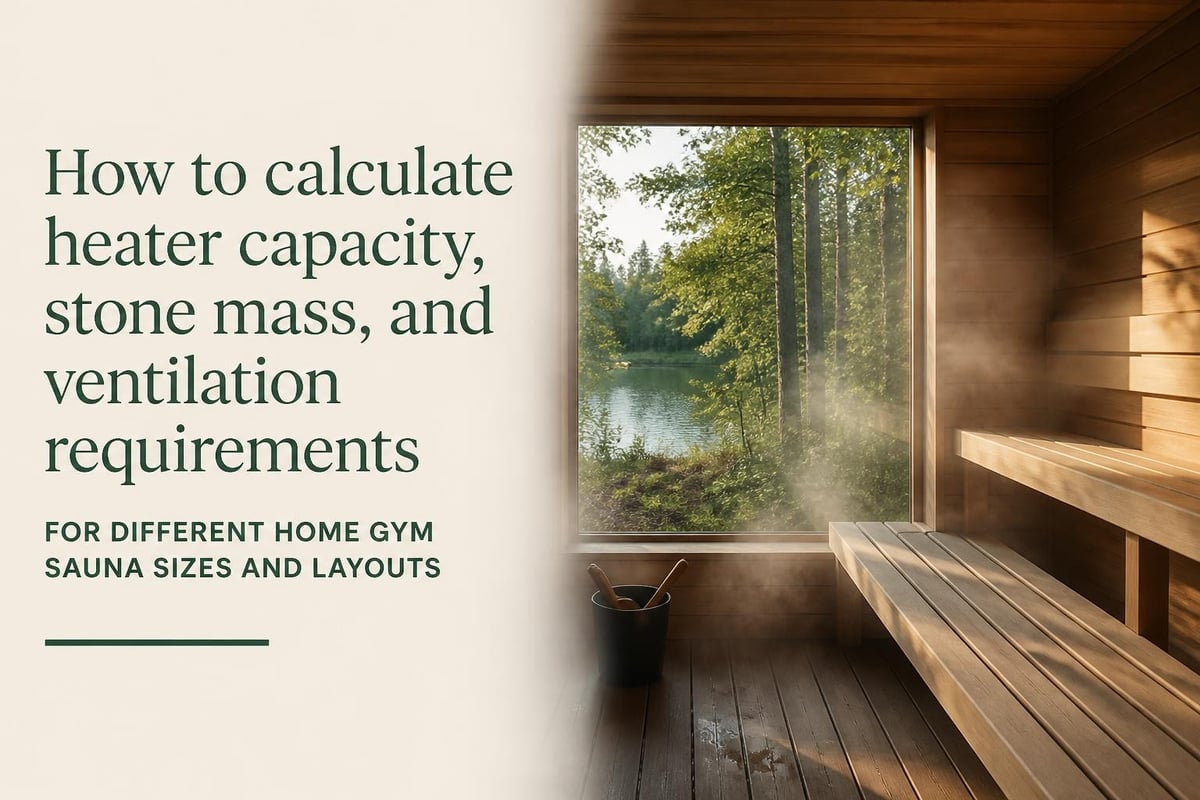 Sauna heater sizing guide