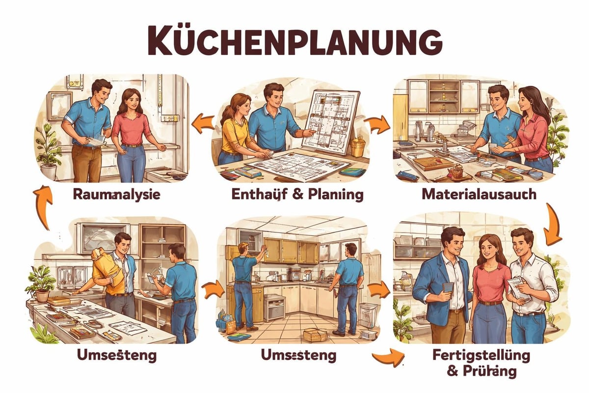 Küchenplanungsschritte