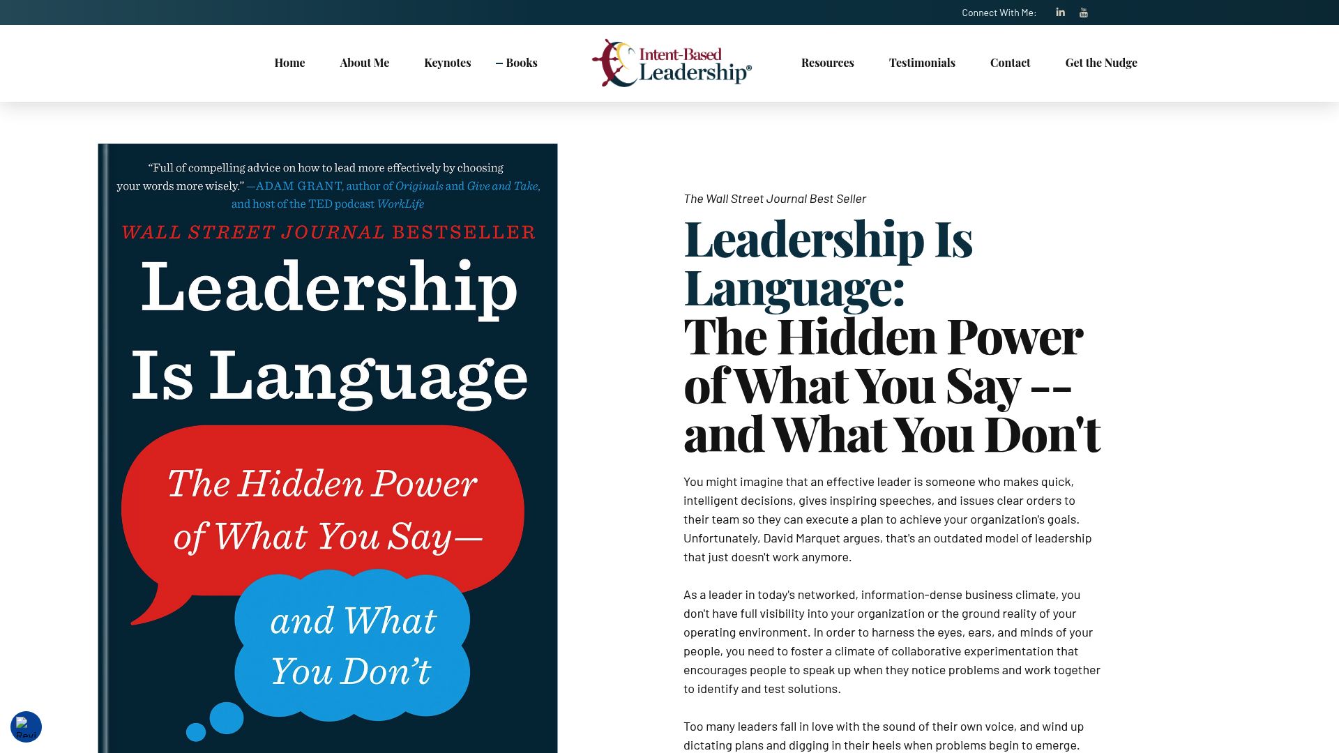 10 Best Book About Leadership to Read in 2025 - Leadership Is Language by L. David Marquet