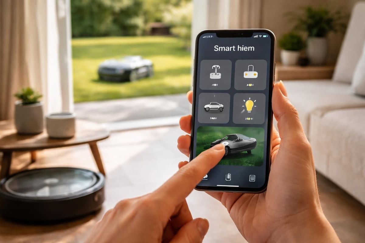 Smartphone control of smart home devices