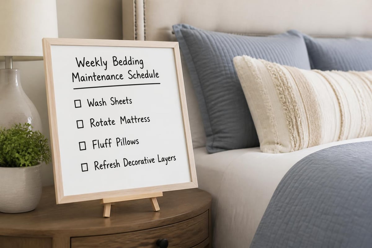 Bedding care routine