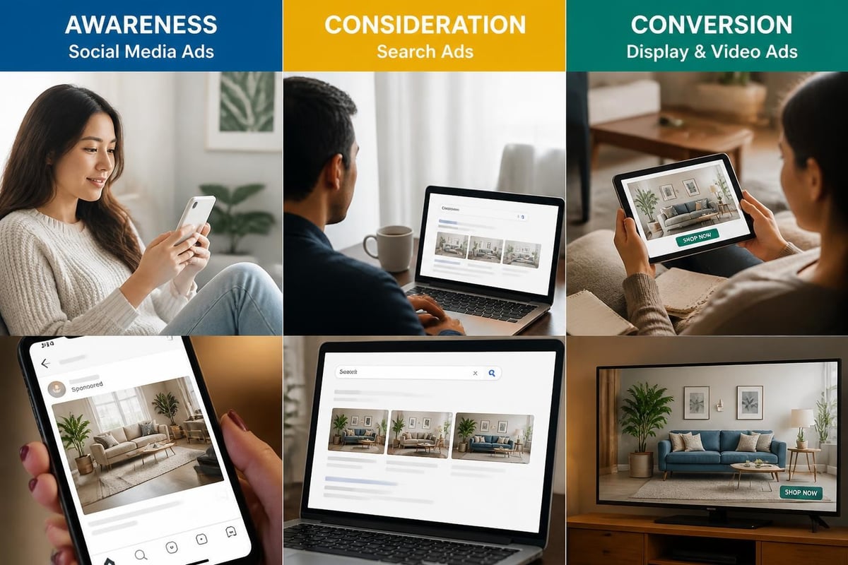 Paid advertising funnel