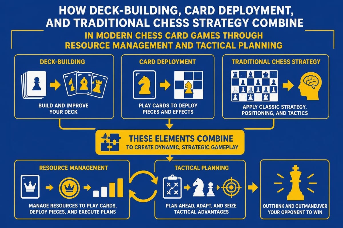 Chess card game mechanics