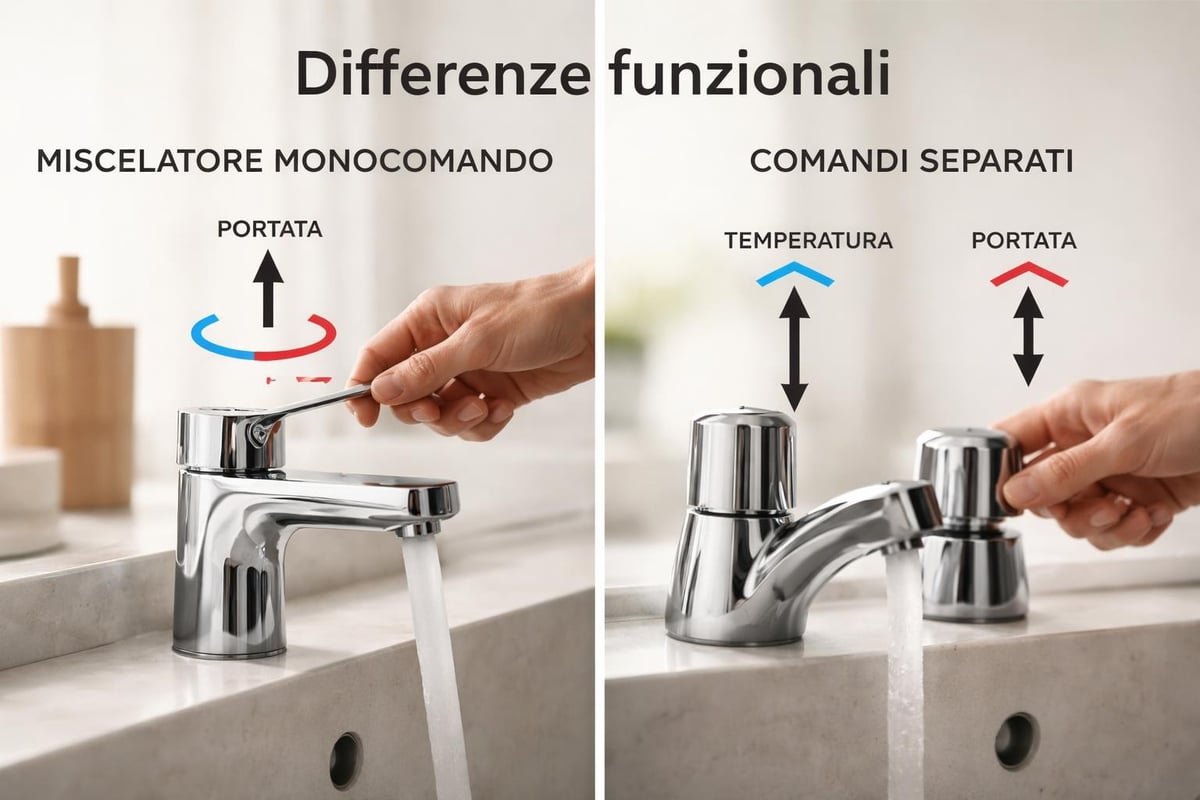Confronto tipologie miscelatori