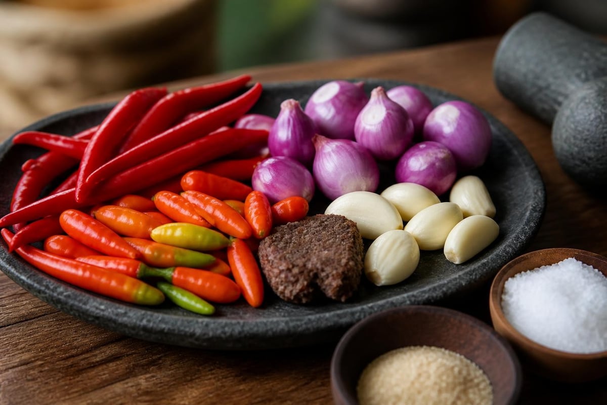 Komponen bumbu sambal