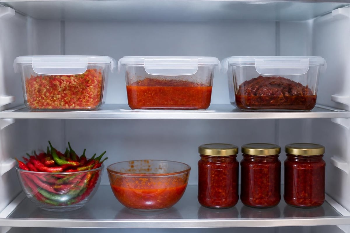 Cara penyimpanan sambal