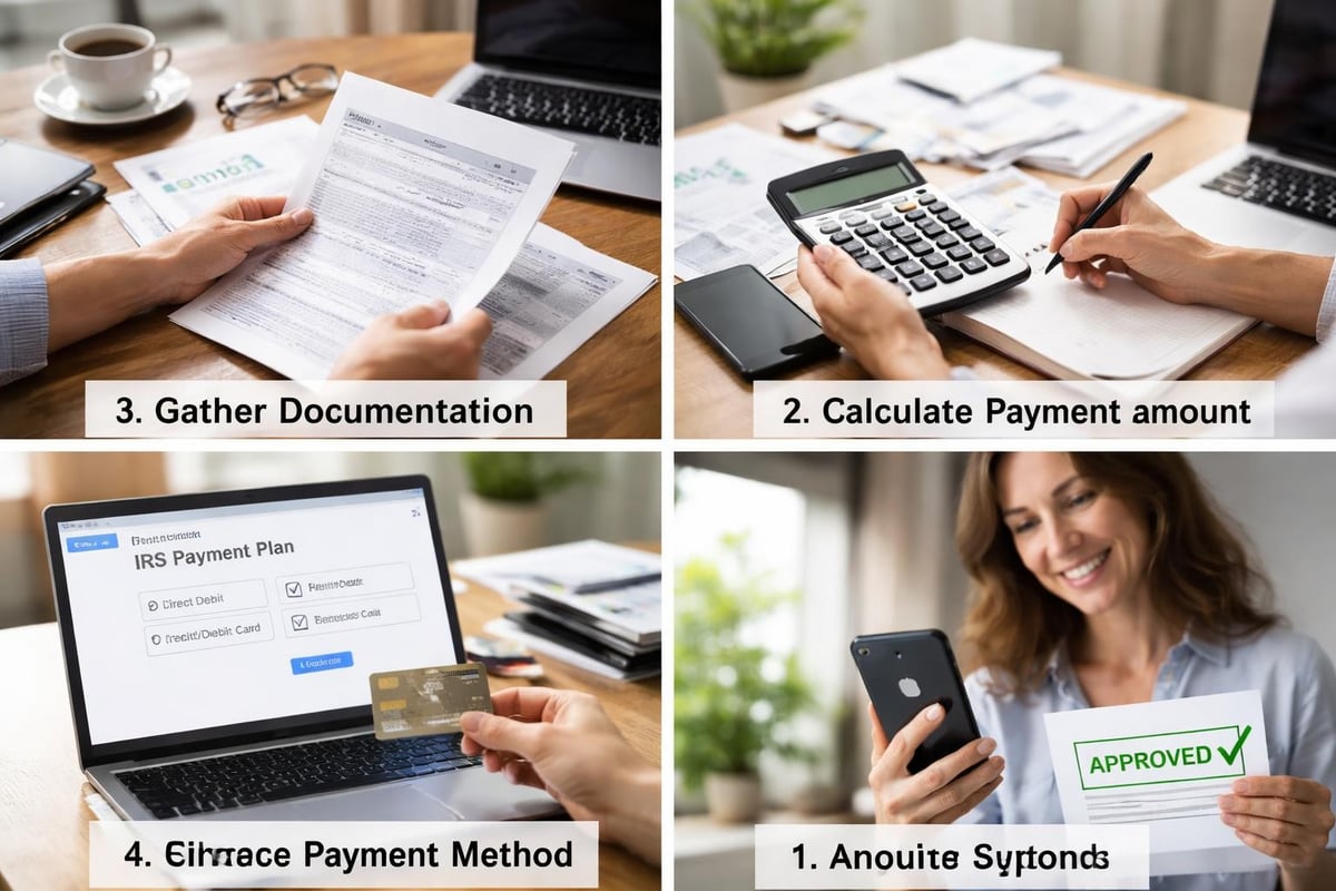 IRS payment plan application steps