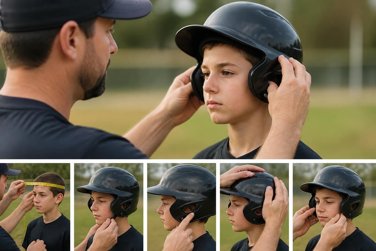 Football helmet fitting process
