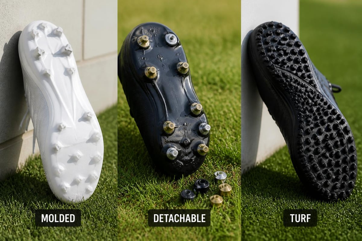 Cleat types comparison