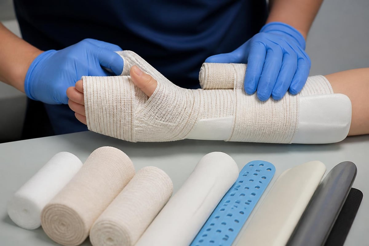 Splint bandage components