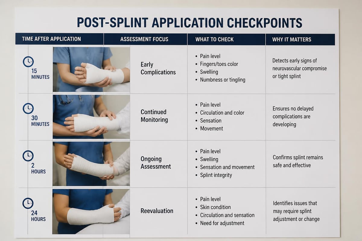 Splint monitoring protocol