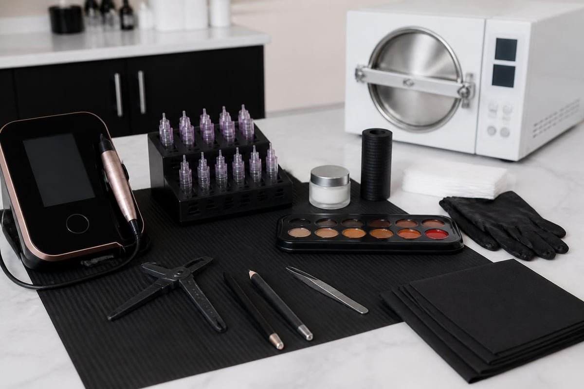 Powder brow equipment setup