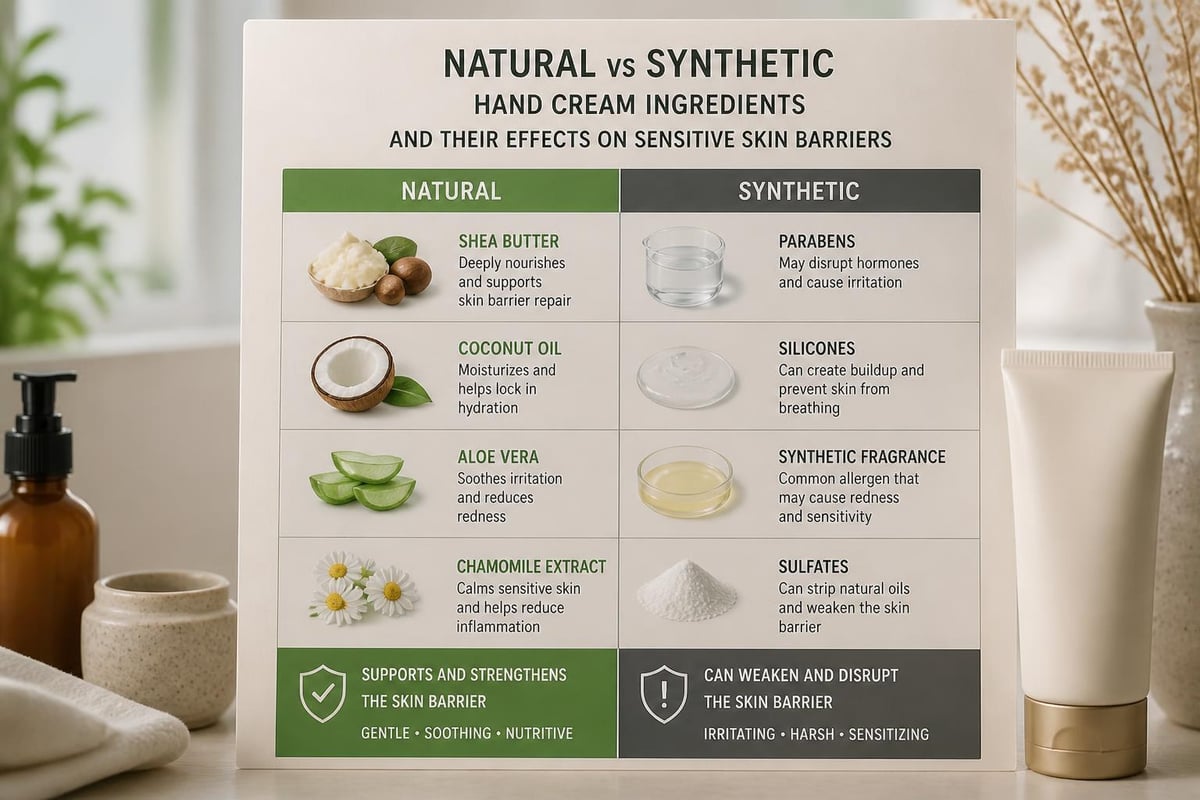 Hand cream ingredients comparison