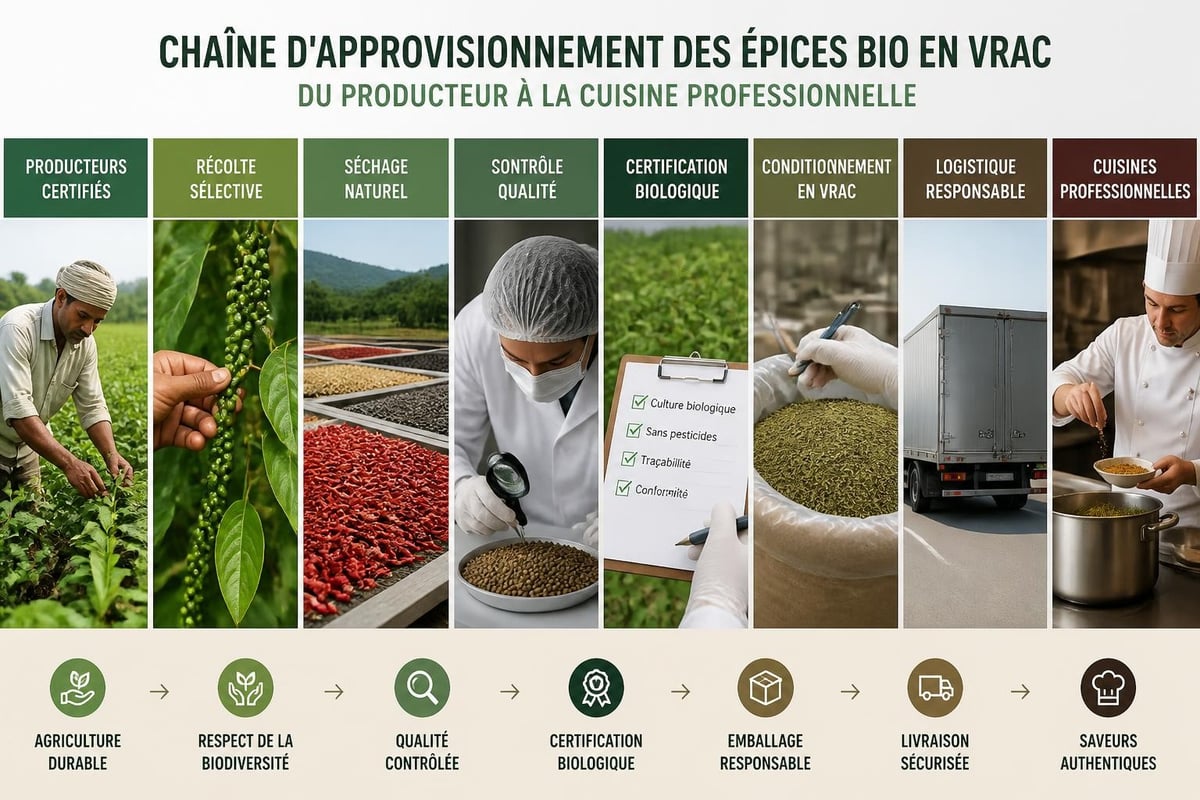 Approvisionnement professionnel épices bio