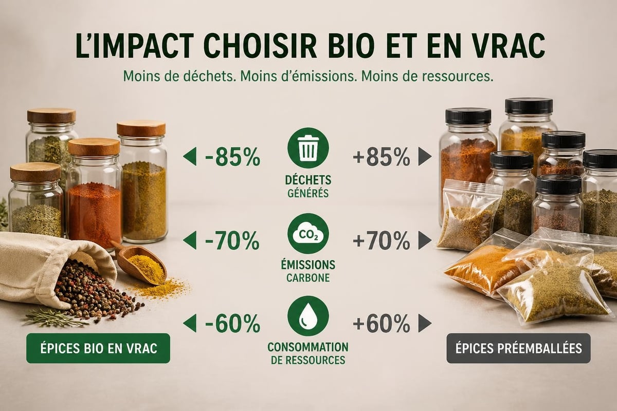 Impact écologique vrac vs emballé