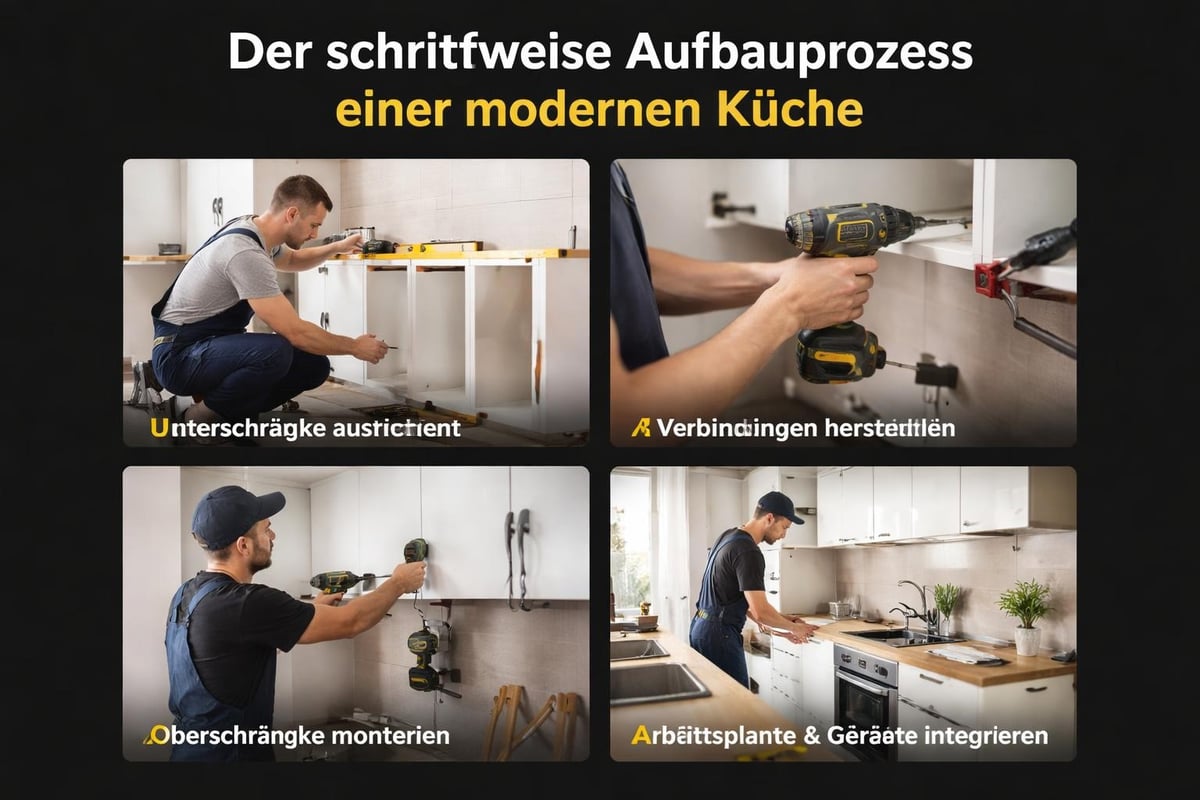 Küchenmontage Arbeitsschritte