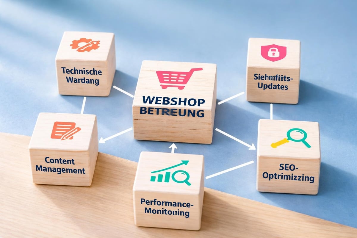 Webshop maintenance areas