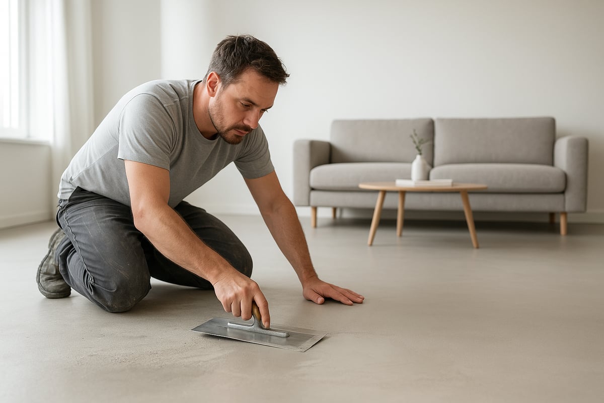 Het installatieproces van een microcement gietvloer