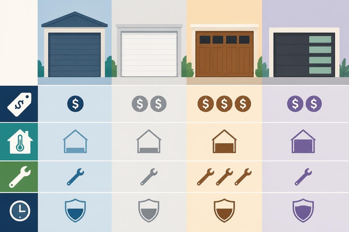 Garage Door Material Comparison