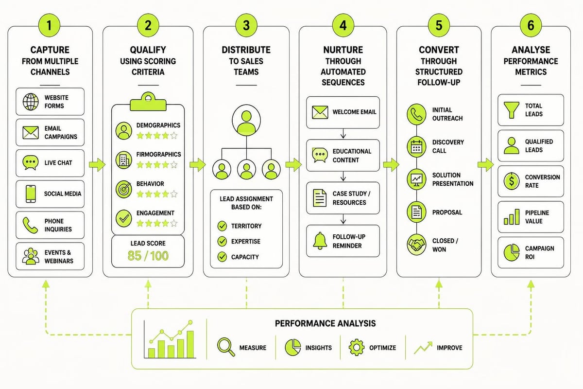 Lead management stages