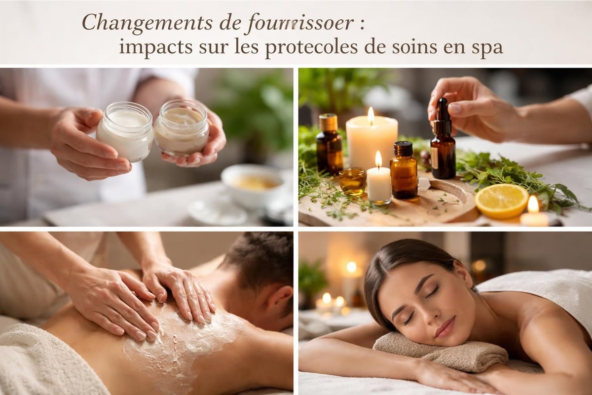 Impact fournisseur cosmétique sur protocoles spa