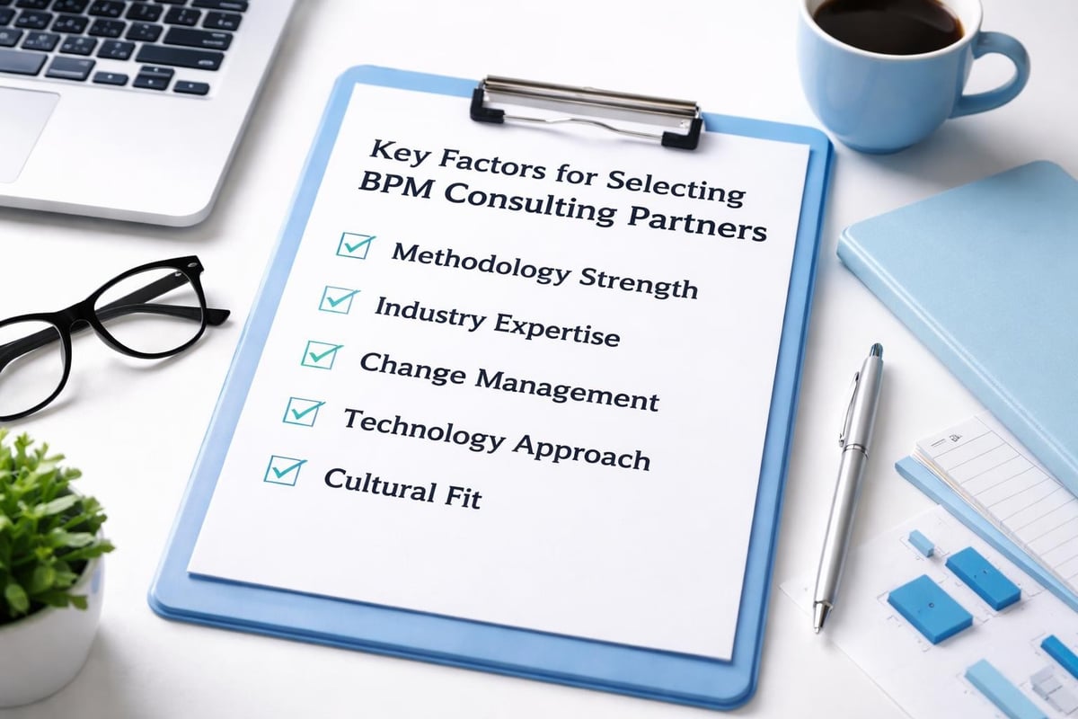 BPM consulting evaluation criteria