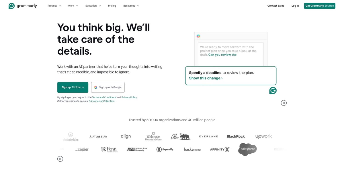 10 Top AI Tools for Marketing to Transform Your Strategy in 2025 - Grammarly