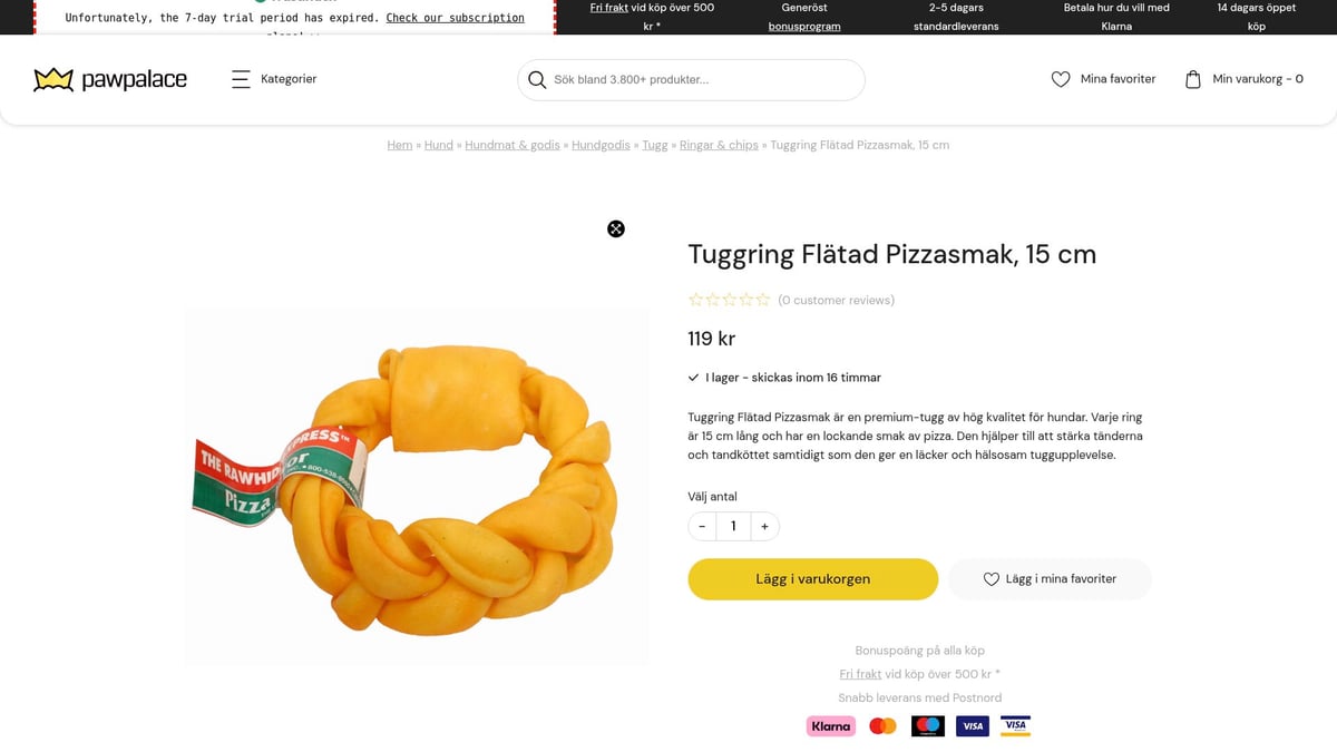 7 Smakrika Hund Chips Din Hund Kommer Älska 2026 - Bravo Tuggring Flätad Pizzasmak, 15 cm