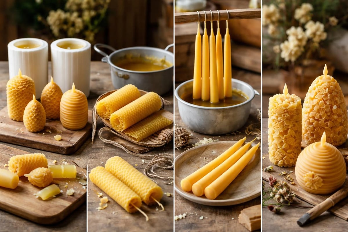 Bivoks lys fremstilling