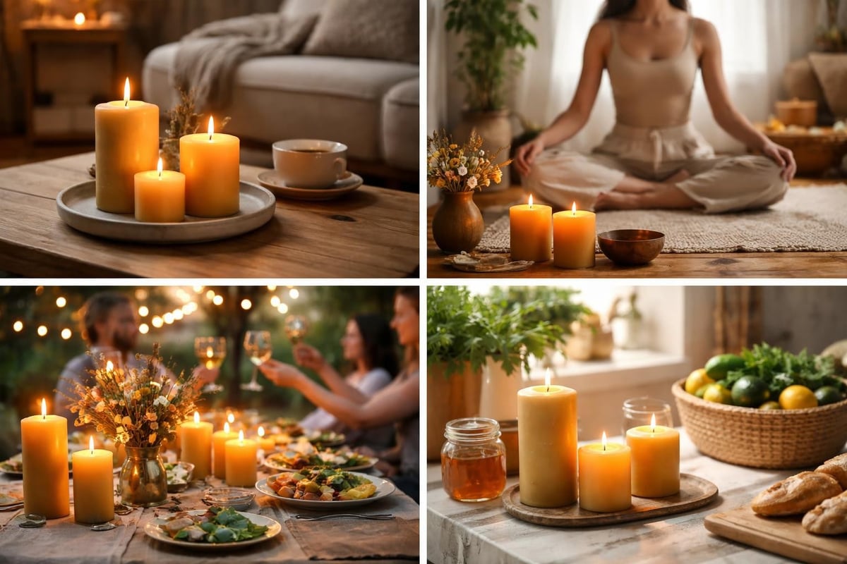 Bivoks lys anvendelser