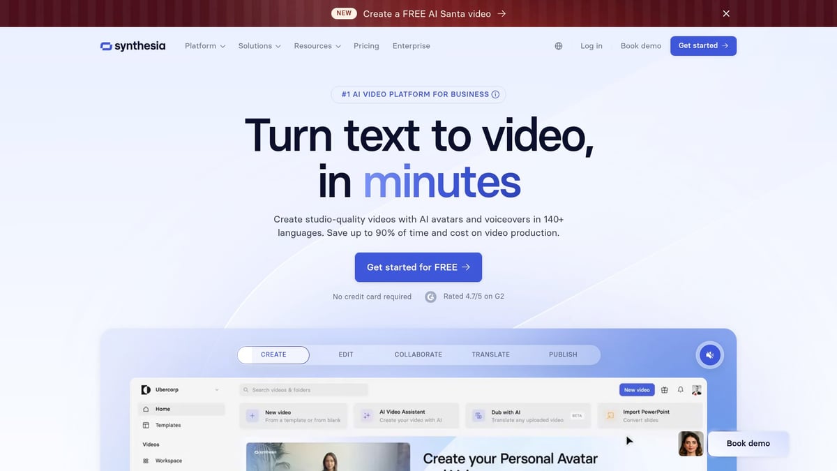 Top 10 Picks for the Best AI Video Generator in 2026 - Synthesia