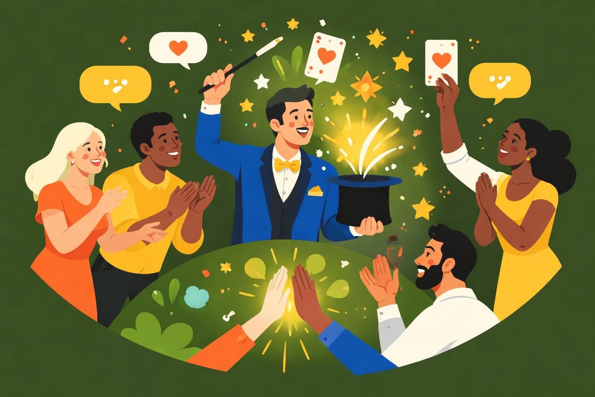 Zauberkunst verbindet Event-Gäste