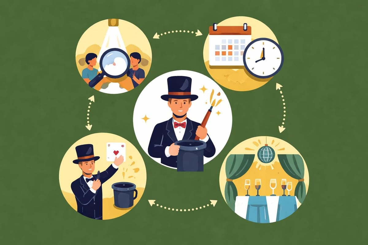 Event-Planung mit Zauberkünstler