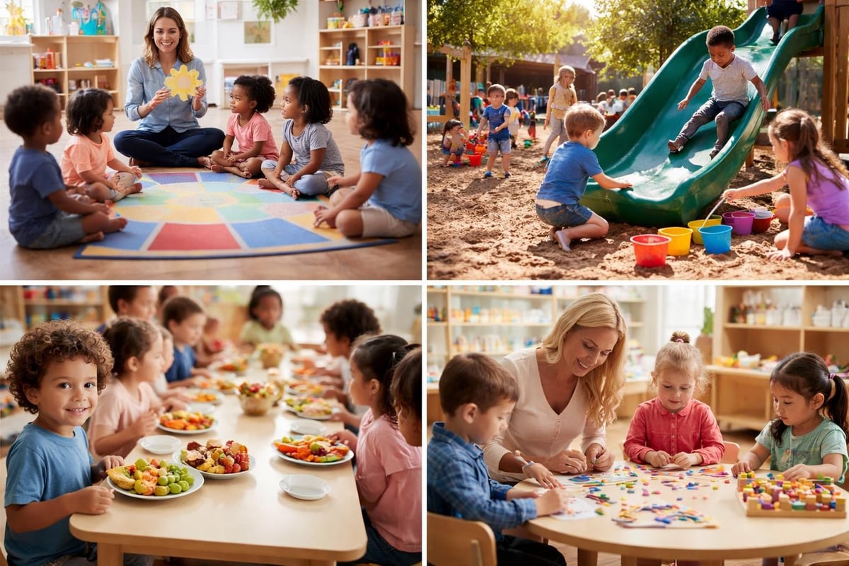 Daily schedule in home childcare