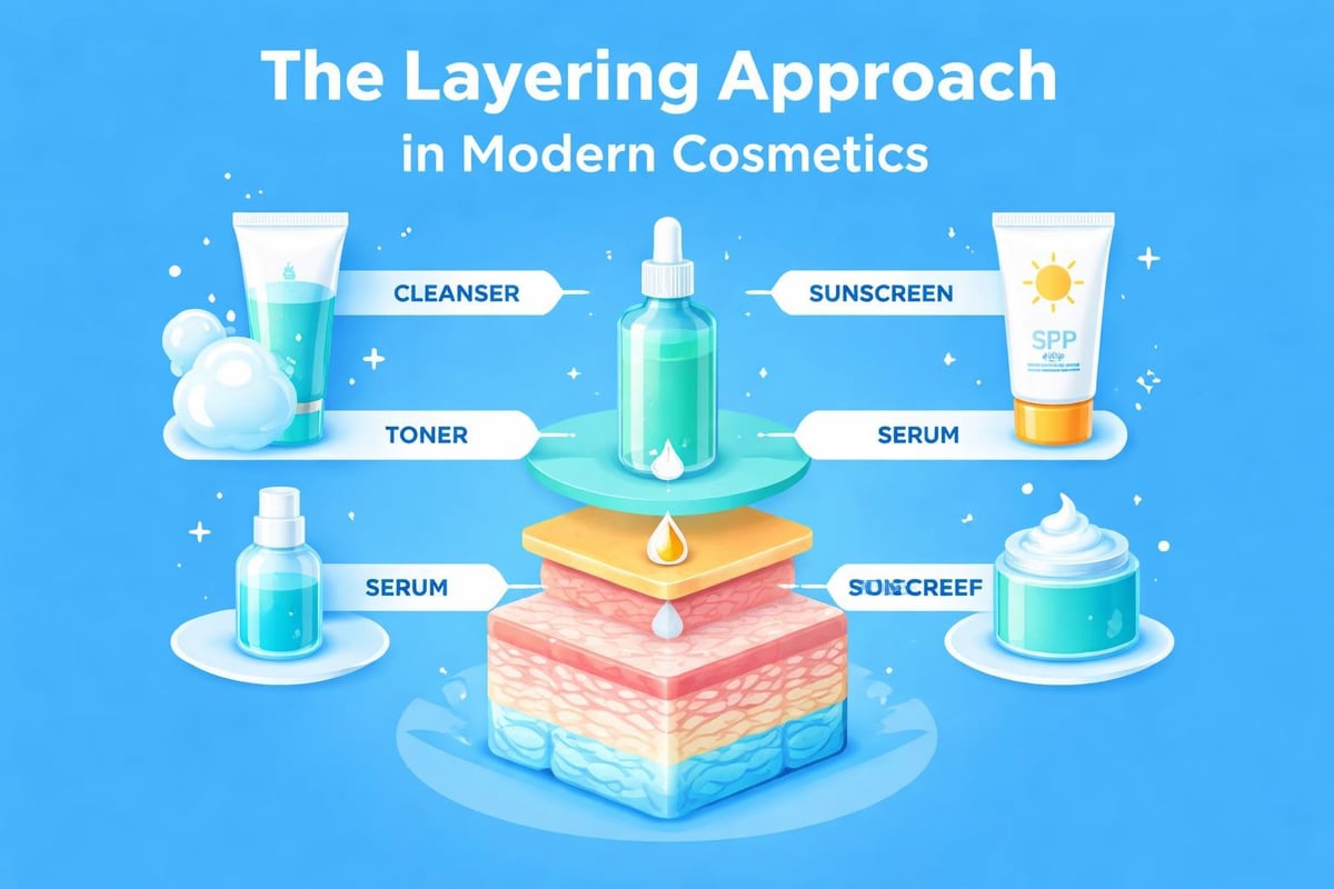 Multi-step skincare routine