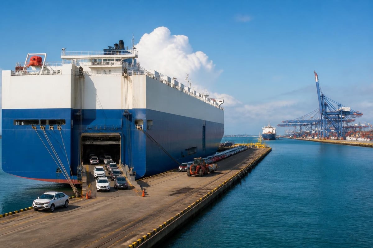 Global car shipping routes