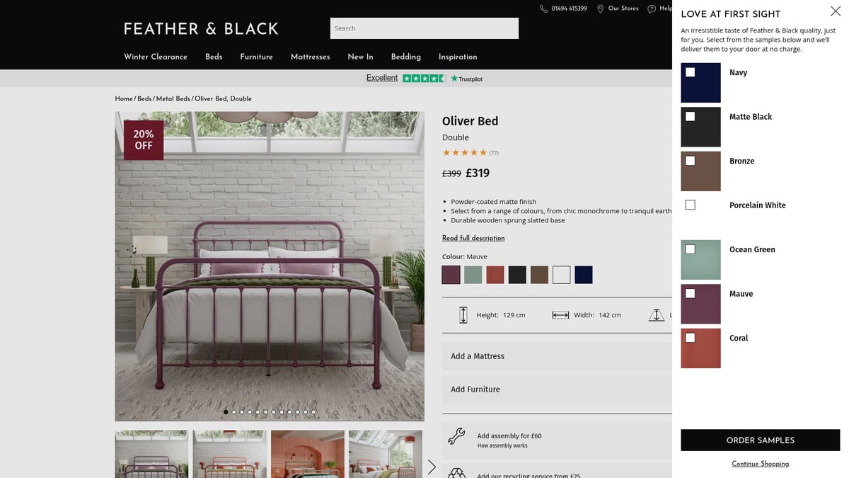 7 Best Black Double Bed Designs for Stylish Bedrooms 2026 - Oliver Bed – Feather & Black