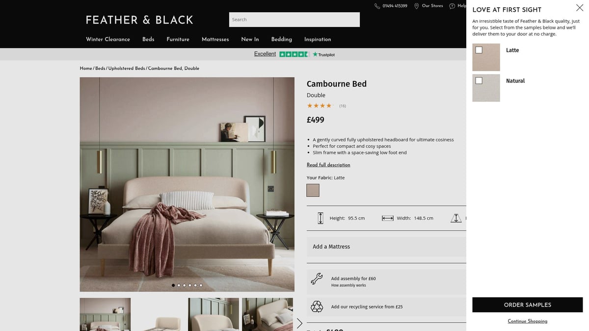 7 Best Black Double Bed Designs for Stylish Bedrooms 2026 - Cambourne Bed – Feather & Black