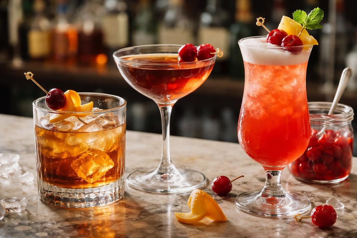 Maraschino cherry cocktail uses