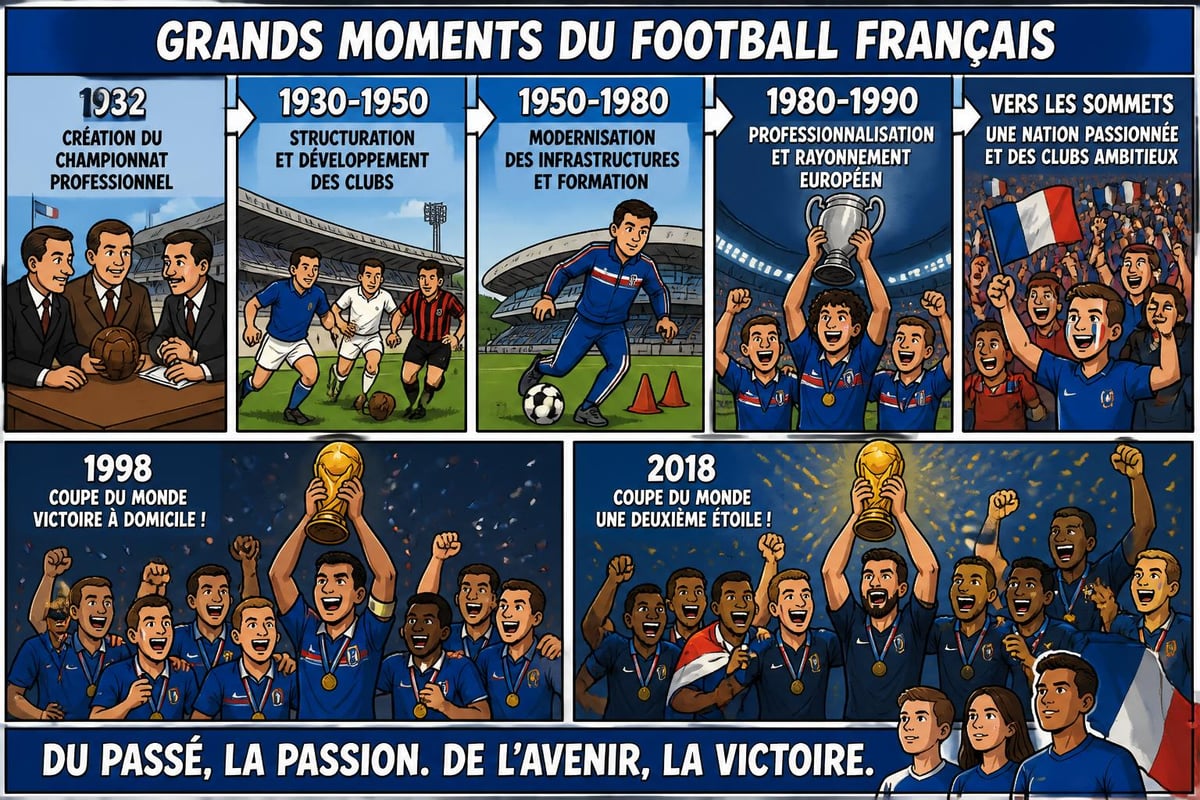 Timeline of major French football achievements