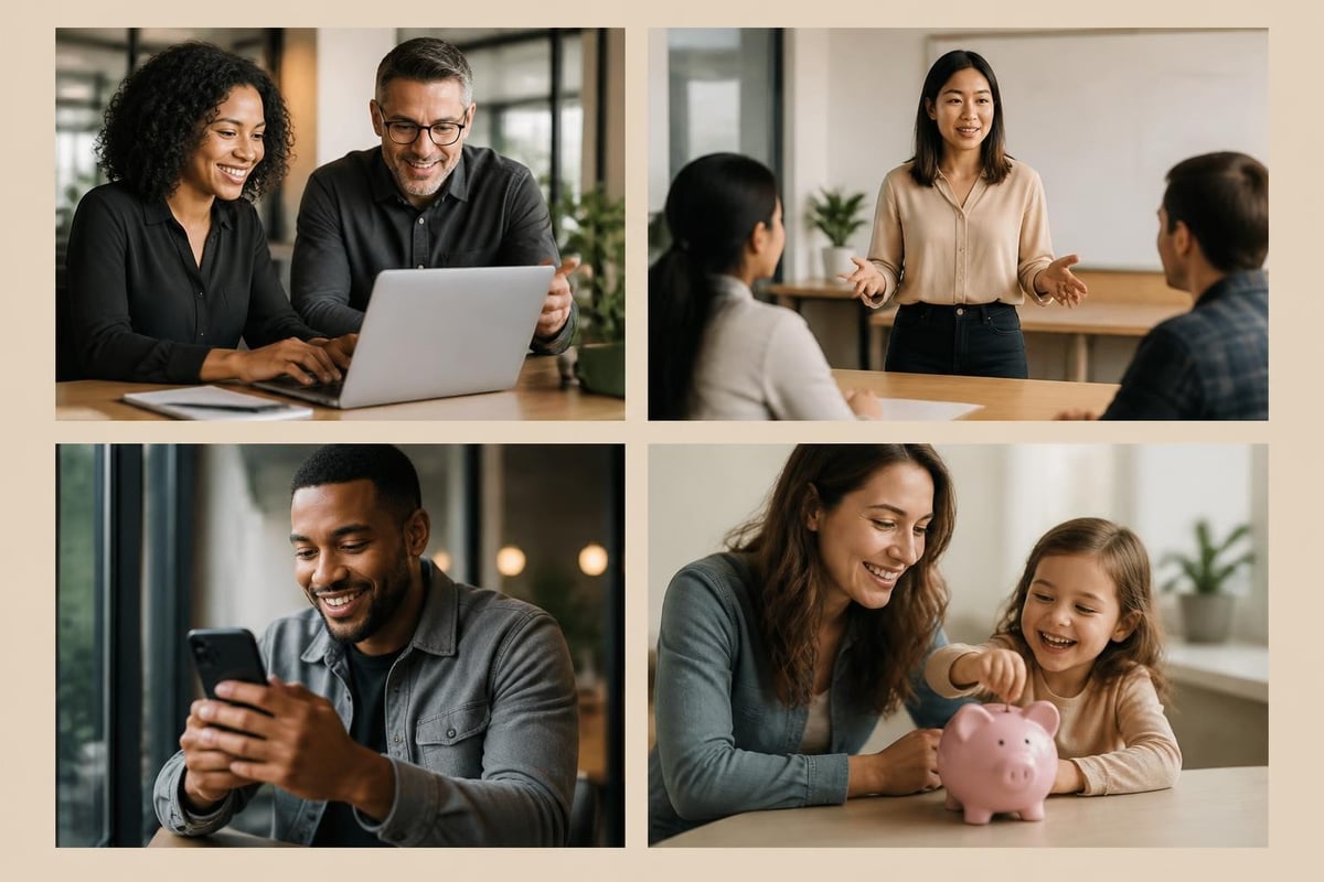 Employee financial wellness improvement stages