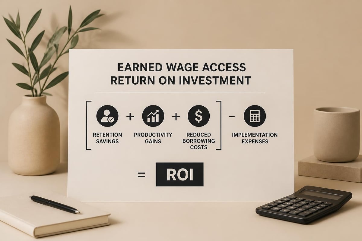 ROI calculation framework for earned wage access