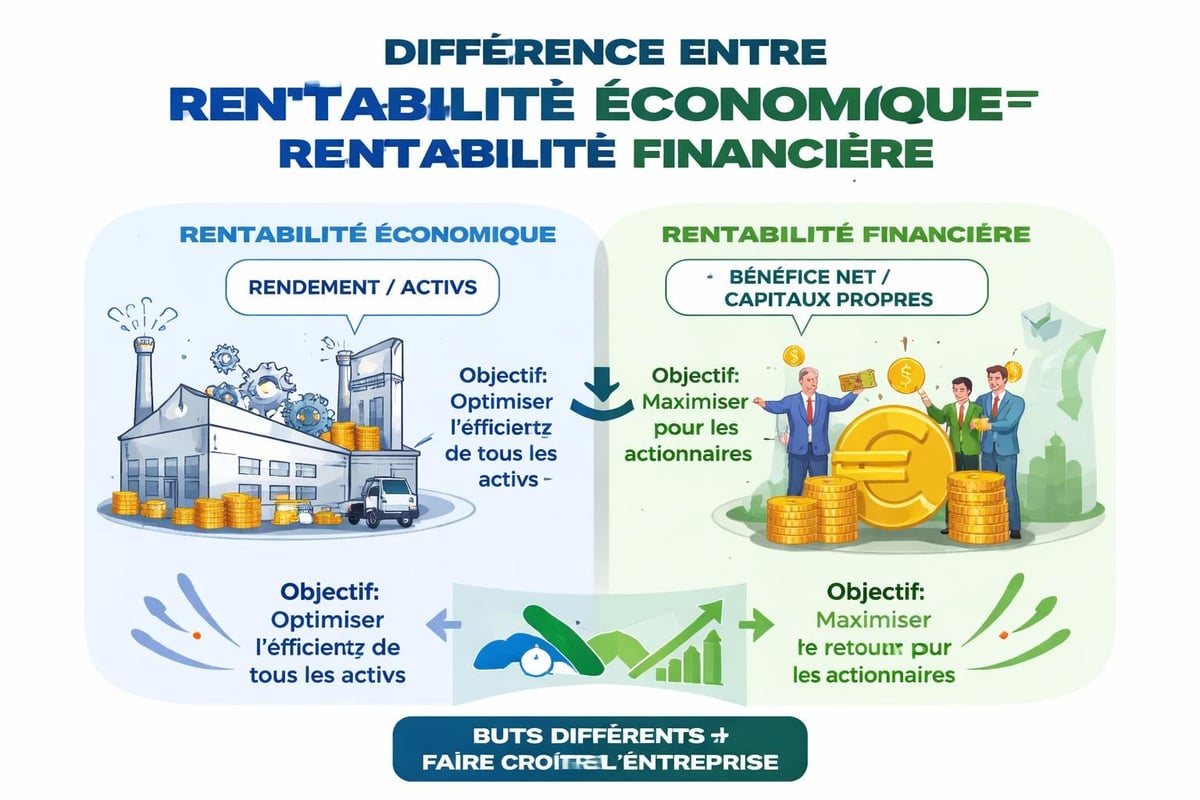 Distinction entre rentabilité économique et financière