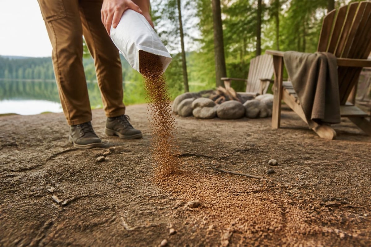 Ground-based repellent coverage