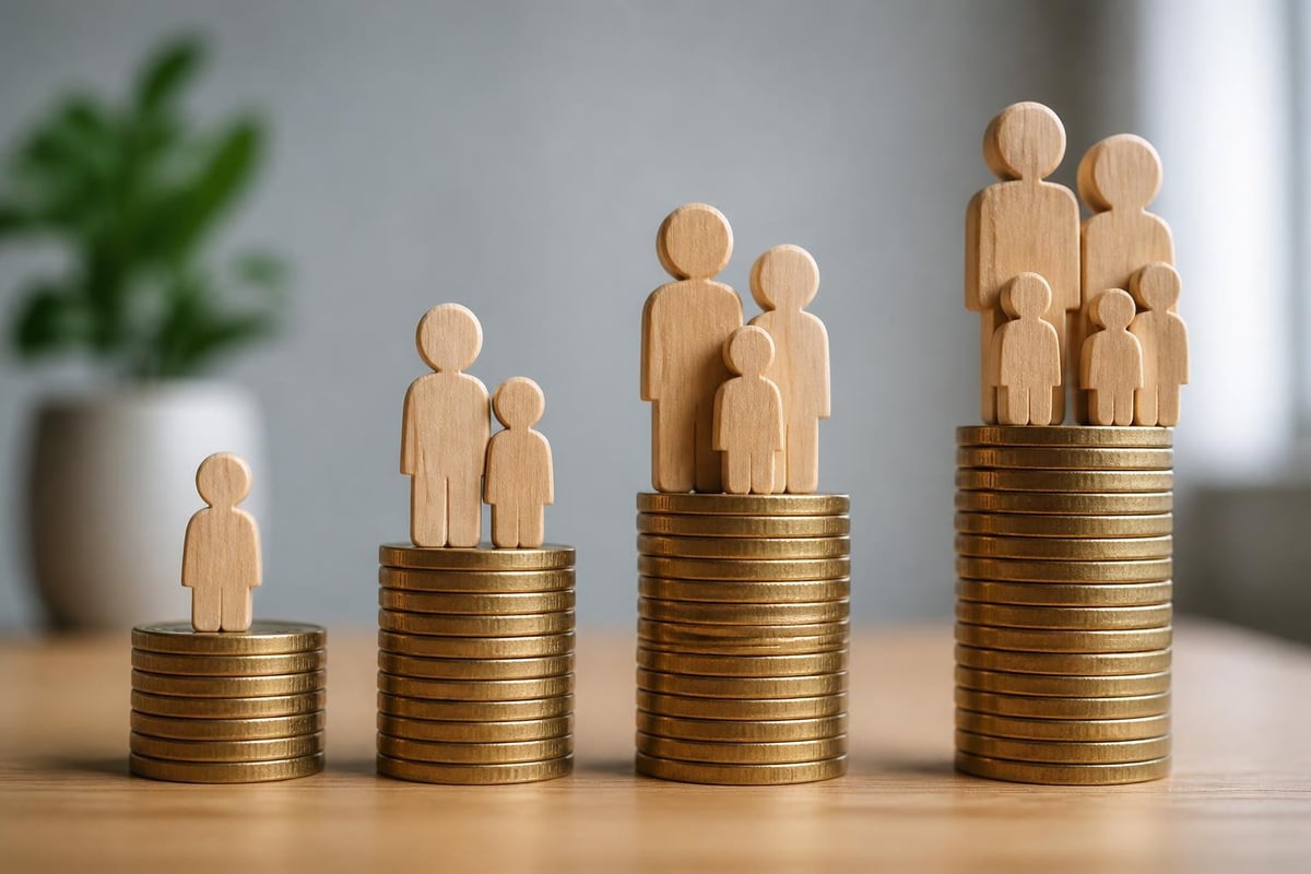 DSP fee structure for different family sizes