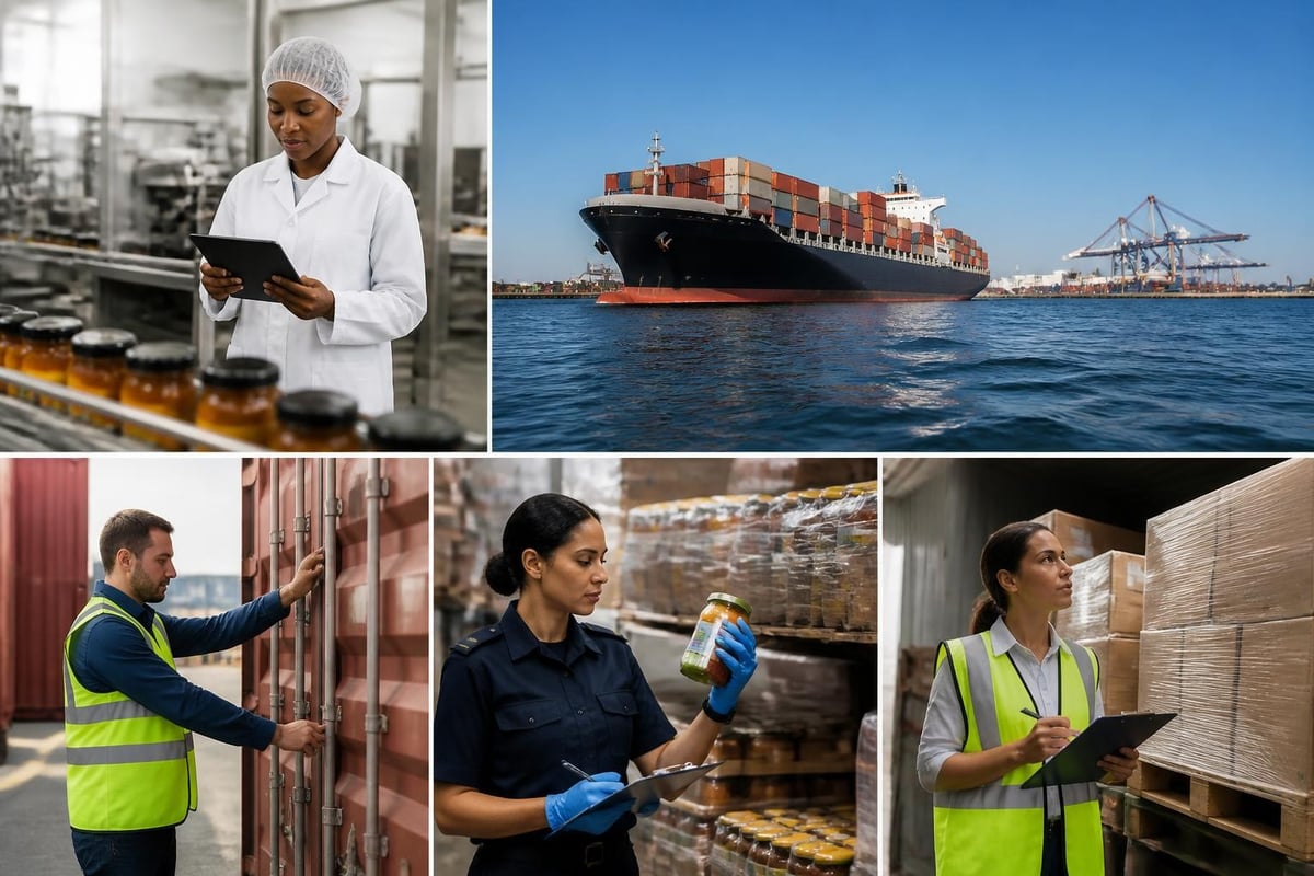 South African grocery import process